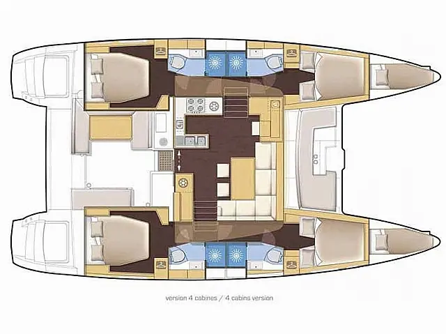 Lagoon 46/12  - Layout